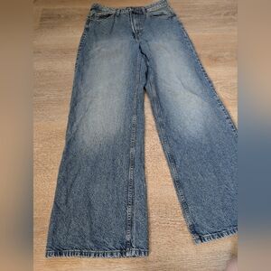 &Denim Blue Wide Leg Women's Jeans